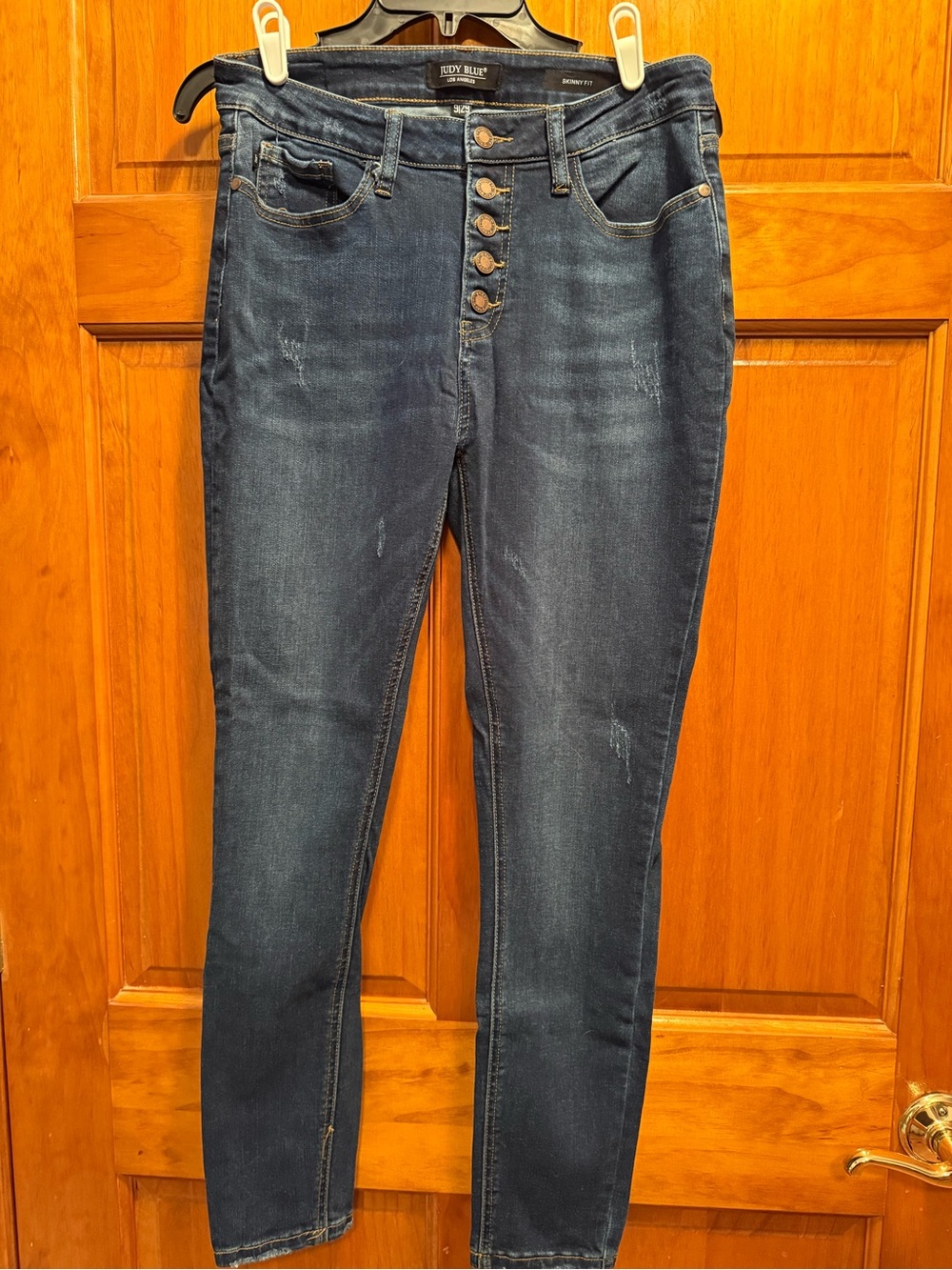 Judy Blue Women's Dark Blue High-Rise Skinny Jeans